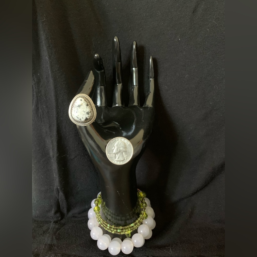 02. White Buffalo Silver Ring. - image 1